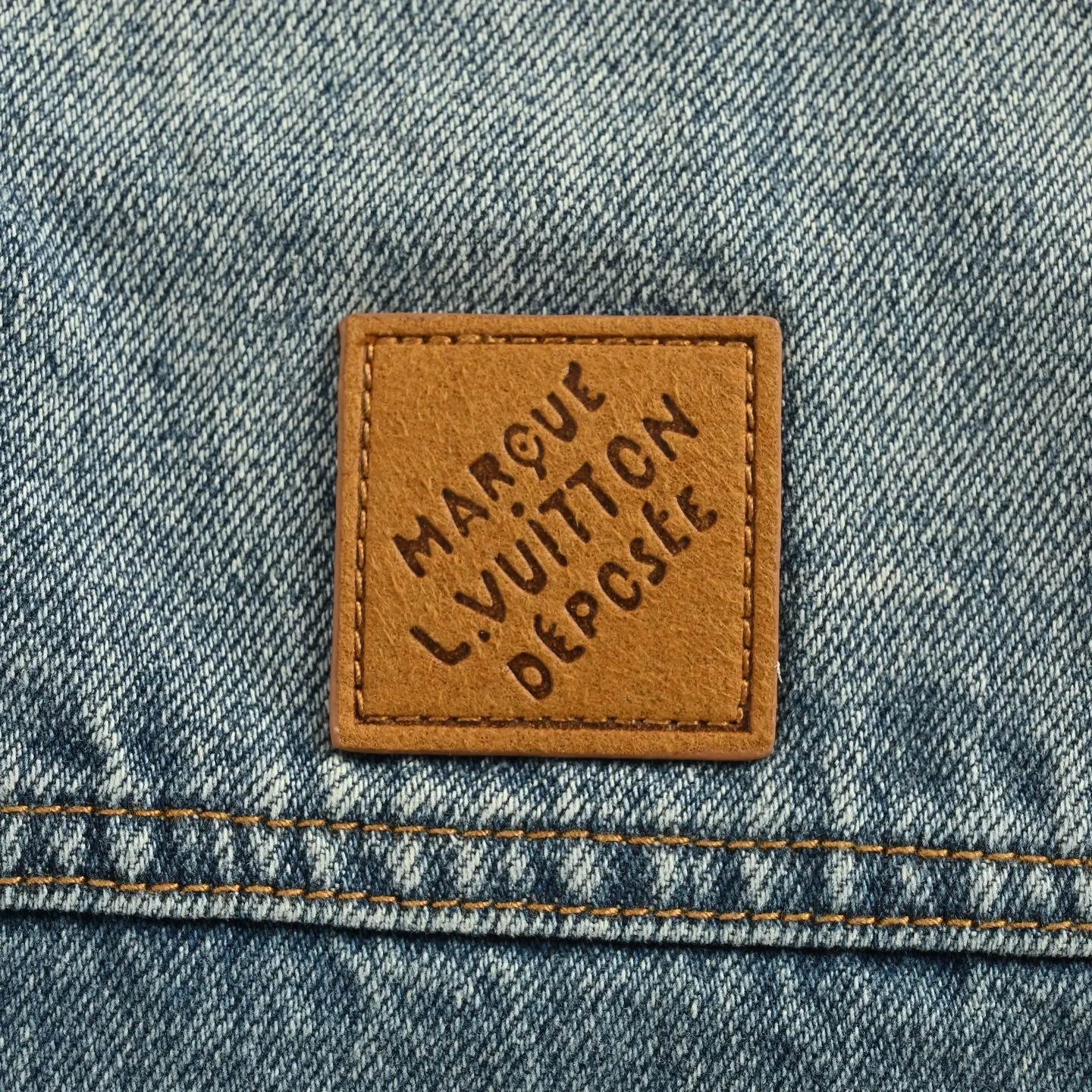 Louis Vuitton/Louis Vuitton 24Fw sun-faded washed denim jacket